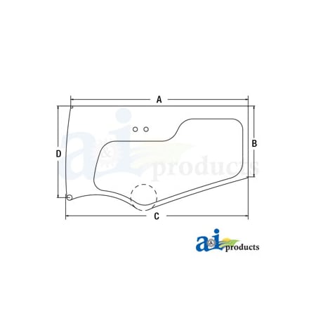 Glass, Lower Door 37 X23 X2